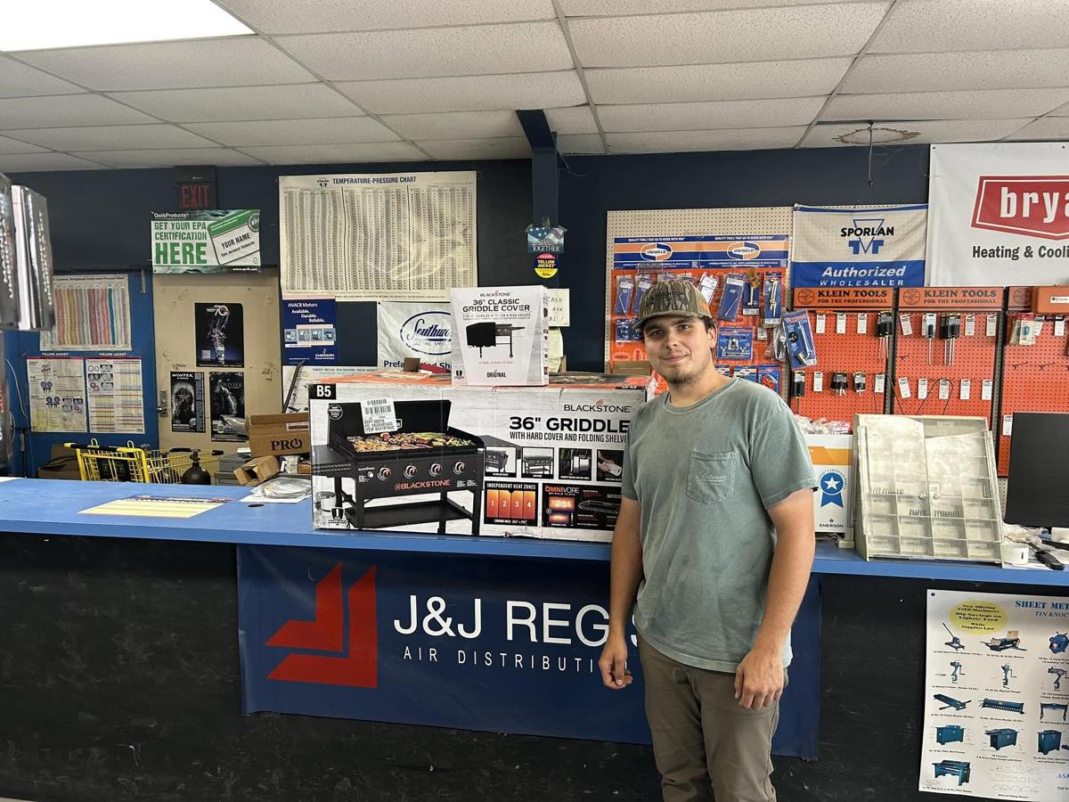 Refrigeration Supply Co parts counter and stocked shelves